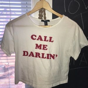 Call me darlin crop top